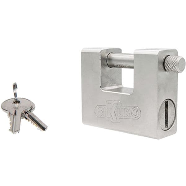 Lucchetto Antiscasso SSU84UK Ilsa Acciaio Carbonitrurato Cromato Chiavi 3 - 2