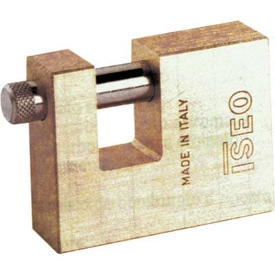 Lucchetto Rettagolare Aditus Iseo Ottone Satinato Chiavi 2 mm 60 - 2