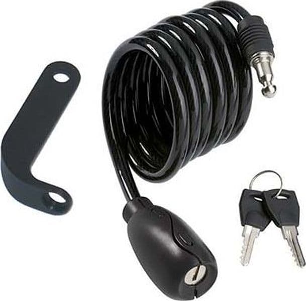 Antifurto Fune a Spirale Bici Moto 2010 Ilsa 6 mm 100 cm 4 Pezzi - 2