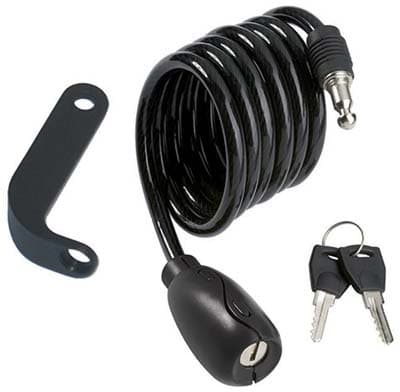 Antifurto Fune a Spirale Bici Moto 2010 Ilsa 6 mm 100 cm 4 Pezzi - 2