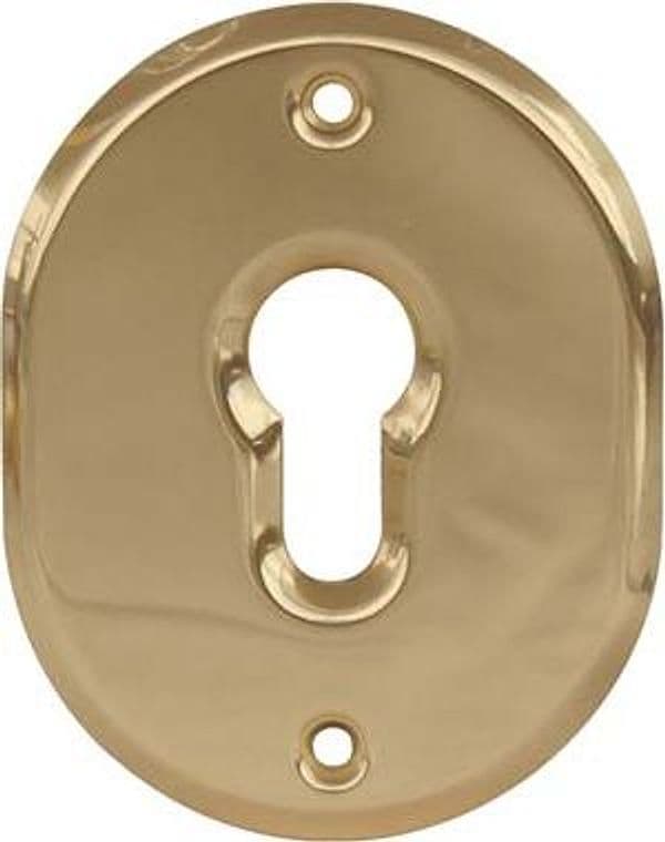 Mostrina Porta Blindata 316L Cipierre F.sagom Ottone Oro 90 x 70 mm 5 Pezzi - 2