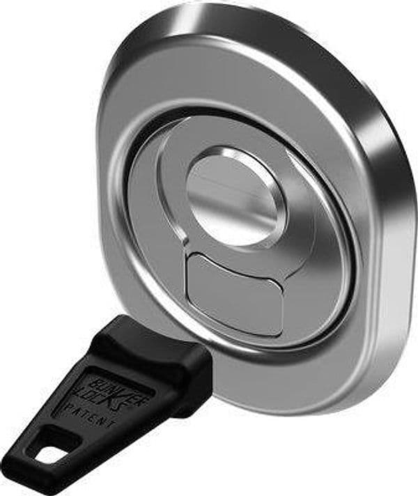 Defender Magnetico Bkl Cipierre Cromo Satinato F.sag I.mm 38 D.mm 50 H.mm - 2