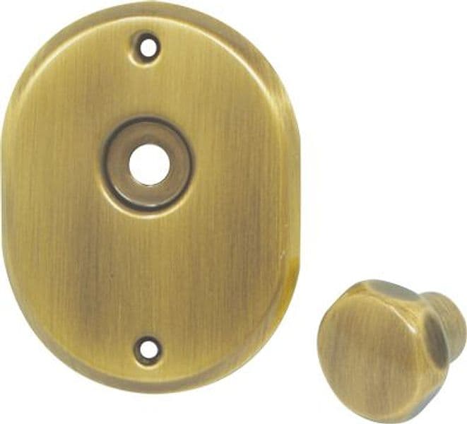 Mostrina e Pomolo per Cilindro con Perno 331L Cipierre Mm 90X70 Ottone - 2