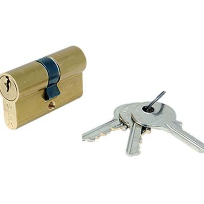 Cilindro Sagomato 700 Welka Ottone Chiavi 3 Camma DIN Mm 62 31 con 31 - 2