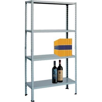 Scaffale Kit 4 Ripiani Aste Spezzate Prometal Bianco 30 x 80 cm 151 cm - 2