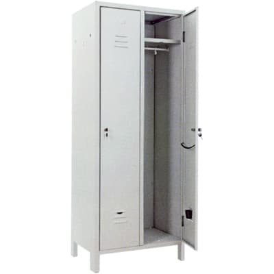 Armadio Spogliatoio Smontato Prometal Vern Grigio Posti 2 H.mm 1795 mm - 2