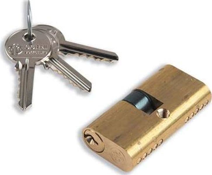 Cilindro Ovale 09010 Corni Ottone Chiavi 3 27 con 27 54 mm 2 Pezzi - 2