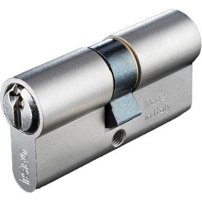 Cilindro Sagomato 82099 Iseo Ottone Nichelato Chiavi 3 Camma DIN Mm 80 40 - 2