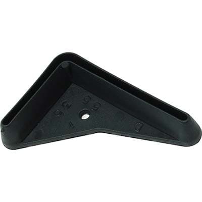 Puntale per Asta Metallica Pe Nero Dx 35 x 55 mm 10 Pezzi - 2