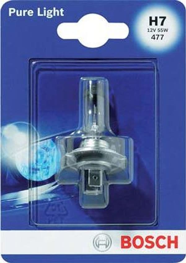 Lampada Auto Anteriori Pure Light H7 012 Bosch Alogena Watt 55 12 V 4 Pezzi - 2