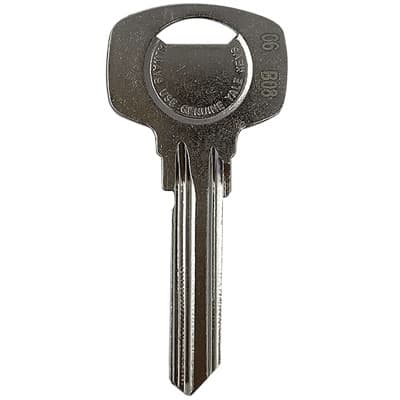Chiave Piatta Yale 1006 Dx 6 Perni Originale Ottone Nichelato 20 Pezzi - 2
