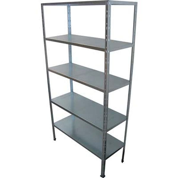 Scaffale Kit 5 Ripiani ad Incastro Prometal Zincato H 40 x 100 cm 194 cm - 2