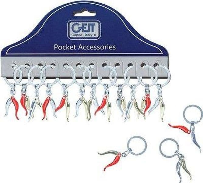 Portachiave Corni Portafortuna 12 Pezzi - 2