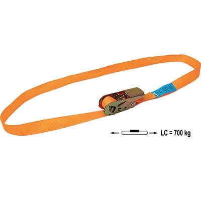 Cinghia ad Anello con Cric Effe L.5,0 m 700 kg H 25 mm 3 Pezzi - 2