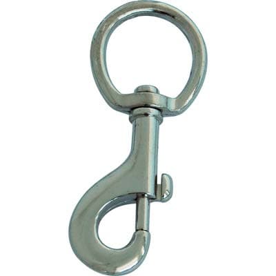 Moschettone Redine Ottone Nichelato 121 mm 5 Pezzi - 2
