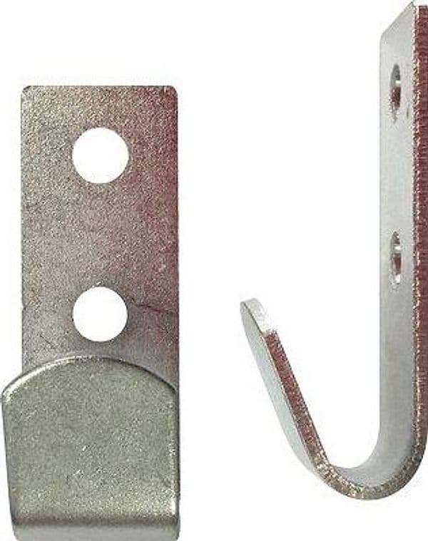 Gancio Multiuso Acciaio Zincato S 15 x 41 mm 1,5 mm 2 Pezzi - 2