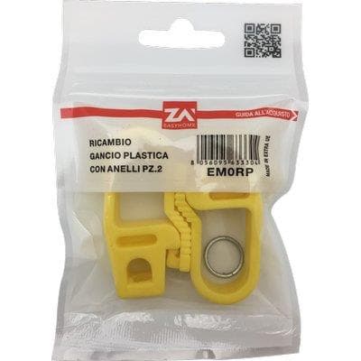 Gancio Plastica per Corda Elastica 8 6 mm 2 Pezzi - 2