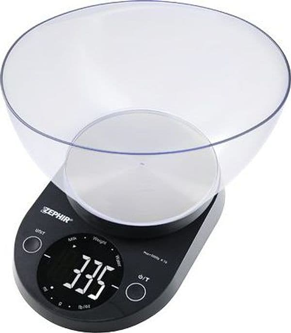 Bilancia Digitale Cucina ZHS511 Zephir Kg 5 1 g con Ciotola 2XAAA Non - 2