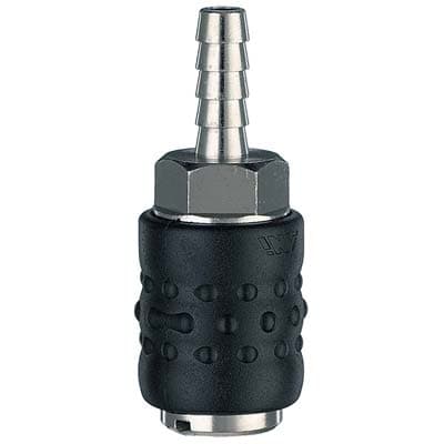 Rubinetto Rapido Portagomma Ac 17 e Ani 8 mm 5 Pezzi - 2