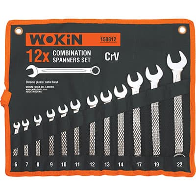 Chiavi Combinate Serie 150812 Wokin 22 6 mm 12 Pezzi - 2