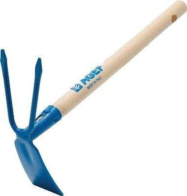 Zappetta Quadro Bidente Agef Acciaio Vern Faggio 29 cm 12 Pezzi - 2