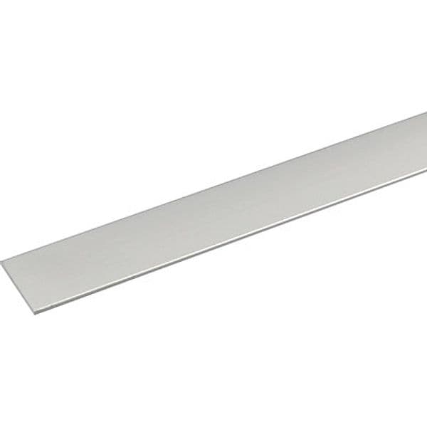 Profilo Piatto Arcansas Allum Argento S. L. H 2,0 mm 25 mm 100 cm 5 Pezzi - 2