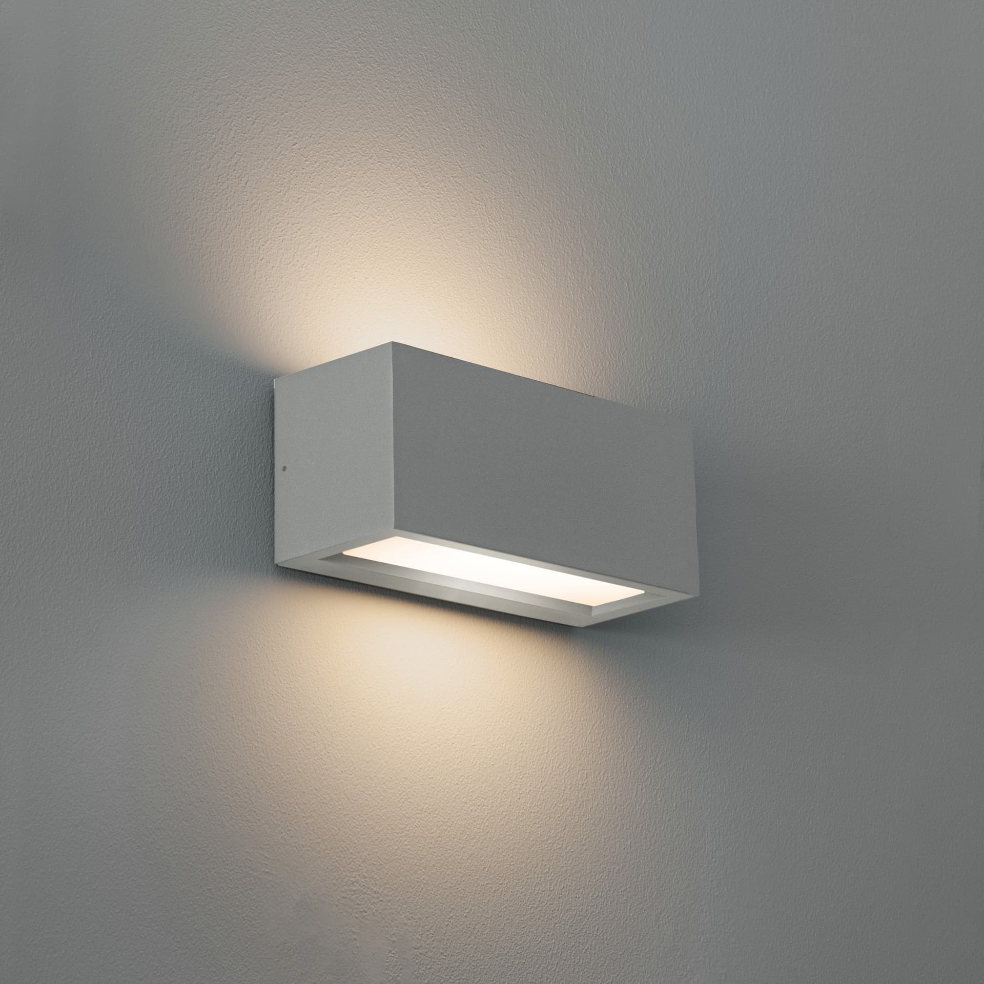 Applique Bidirezionale Rettangolare a LED Reverso 1 Slot E27 Colore Grigio - 2