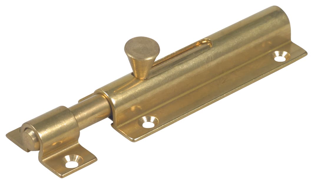 Ibfm Catenaccio Orizzontale Ottone Lucido Liscio Mm 100 12 Pezzi - 2