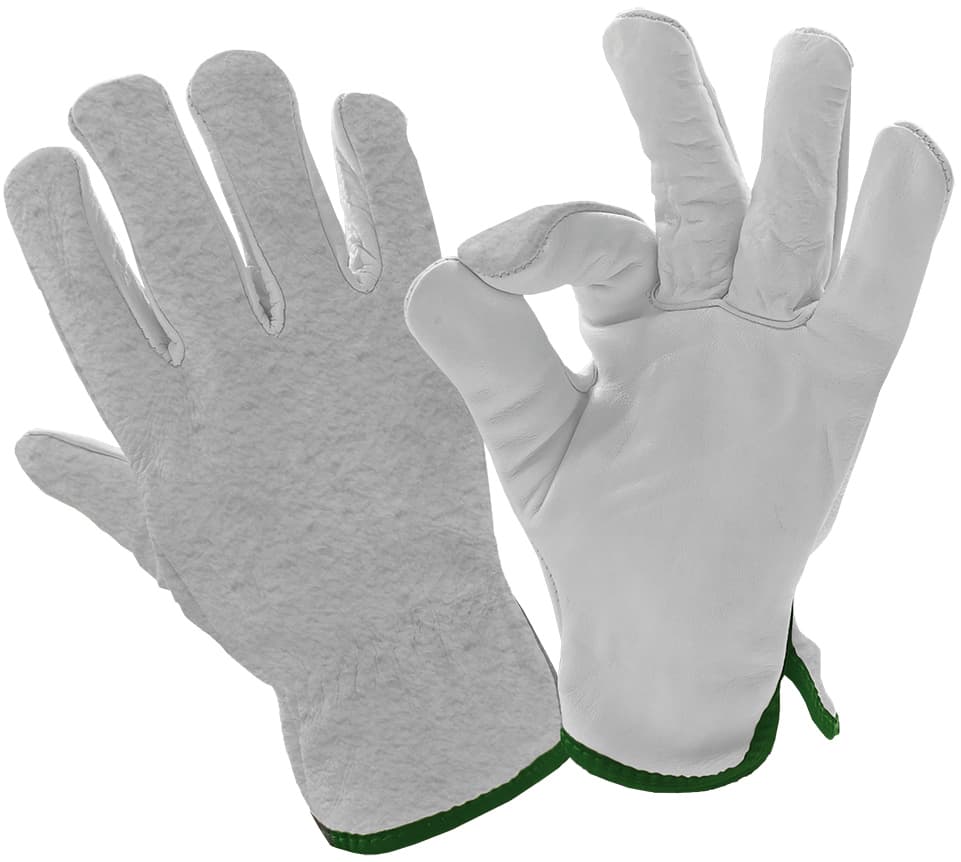 Guanti in Pelle Bovino Dorso in Crosta Tg. 9 10.00 Paia Codice 57037 - 2