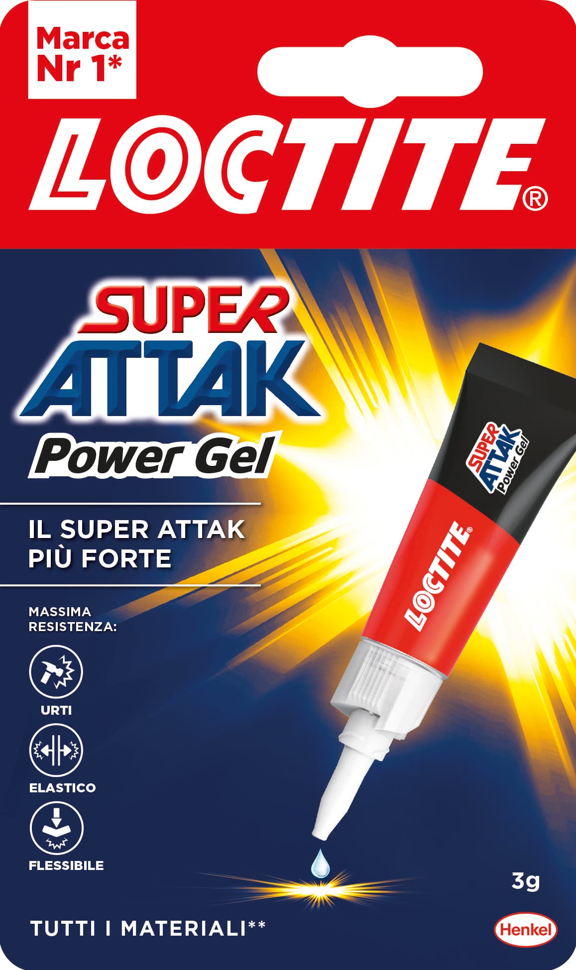 Colore La Super Attak Power Flex Gel Gr. 3 24 Pezzi Henkel - 2