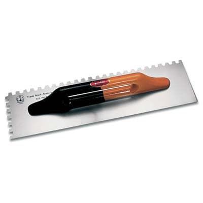 Frattazzo Acciaio Dentato Tedesco 814 D Ancora Base Legno Dx D.mm 10X10 Mm - 2