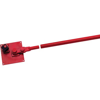 Piastra Piegaferro con Manico Estraibile Acciaio Forgiato Vern Mm 200 a 200 - 2