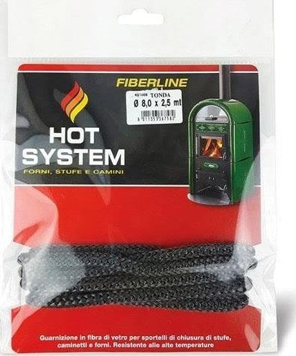 Guarnizione Tonda per Stufa Ø Mm 10 x 2 5 M 6 Pezzi – Autres