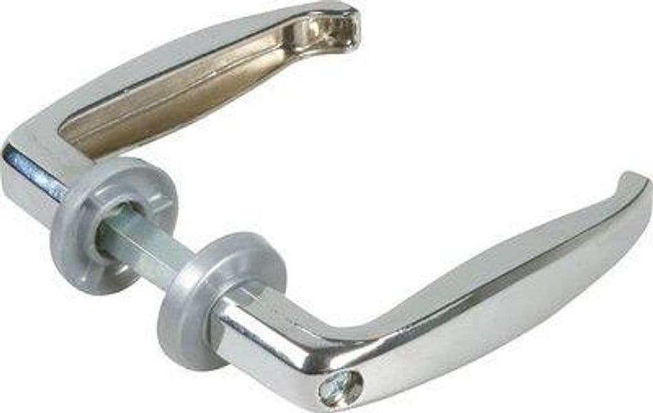 Maniglie per Porta Metallo Q8 Cromata 25 a 33 mm 10 Pezzi - 2