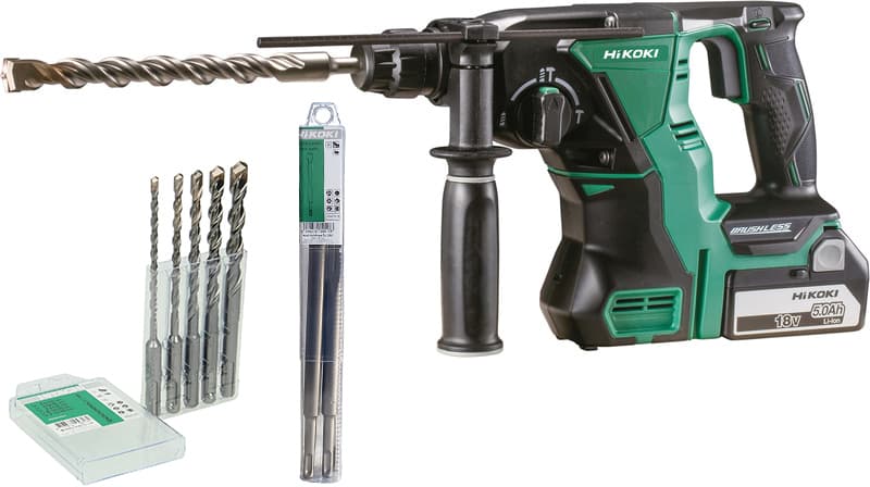 Martello Tassellatore DH18DBL 2 Batt. 5AH Hikoki - 2