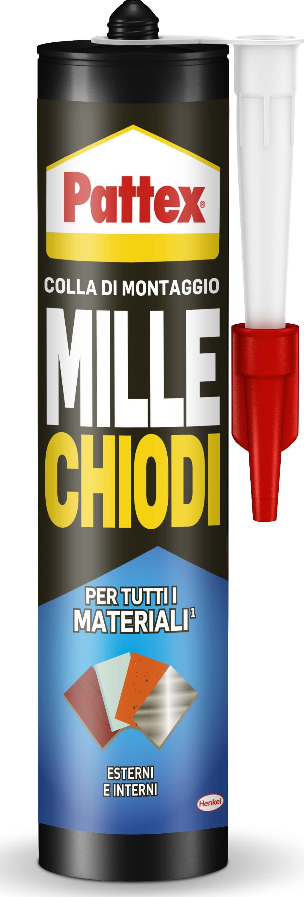 Colore La Pattex Mille Chiodi Resistente Acqua Cartuccia Gr. 450 Henkel - 2