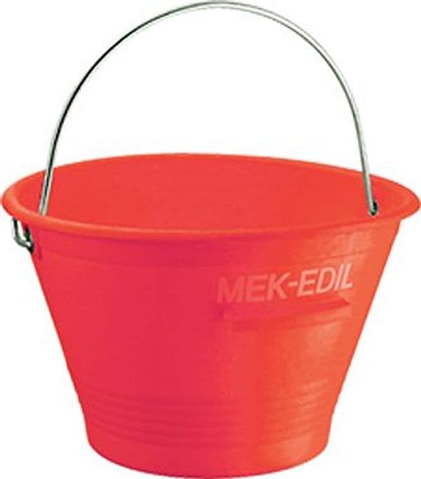 Secchio Muratore Mek Edil Pe Rosso D. Litri .zincato 14 M 36 cm 10 Pezzi - 2