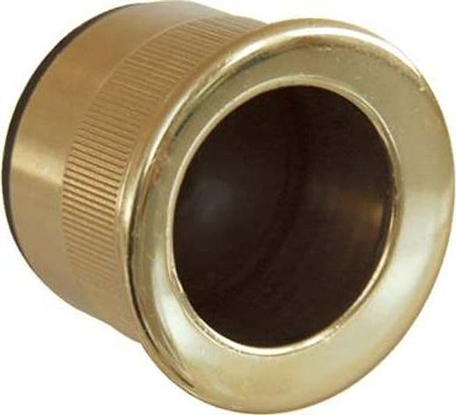 Maniglia a Ditale Incasso Tonda Cottali Ottone Lucido 25 x 12 mm 5 Pezzi - 2