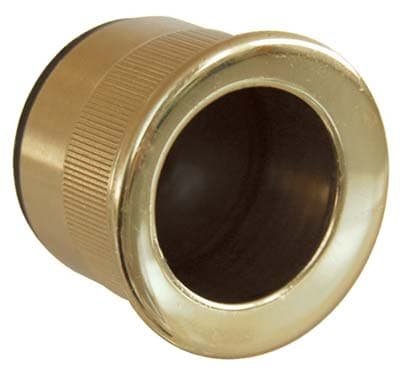 Maniglia a Ditale Incasso Tonda Cottali Ottone Lucido 25 x 12 mm 5 Pezzi - 2