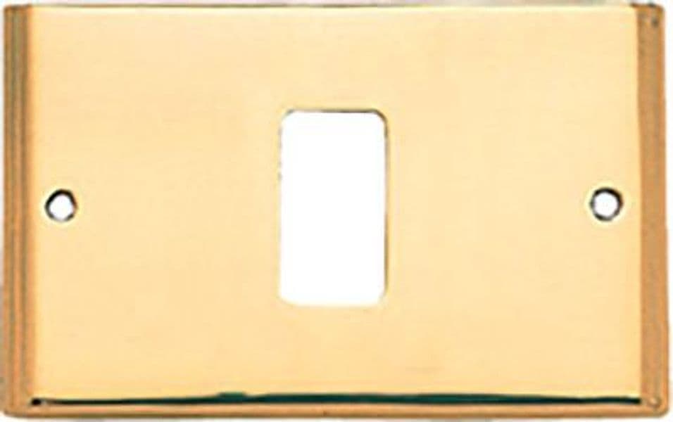 Placca Coprifrutti Cottali Ottone Posti 1 Magic Venus 125 x 74 mm 2 Pezzi - 2
