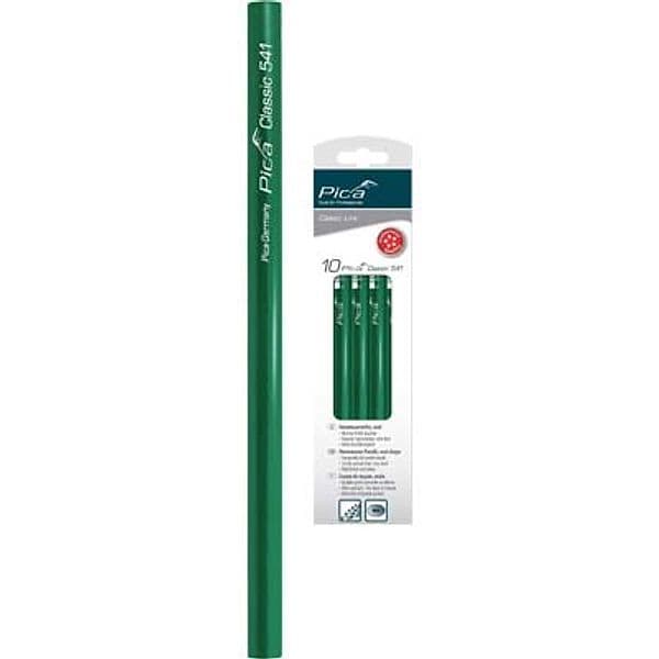 Matita Classic Verde 541 Pica Mina Dura 24 cm 10 Pezzi - 2