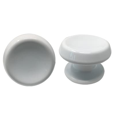 Pomolo per Portone 866 Saguatti Alluminio Bianco Ral 9010 D.mm 80 Base D.mm - 2