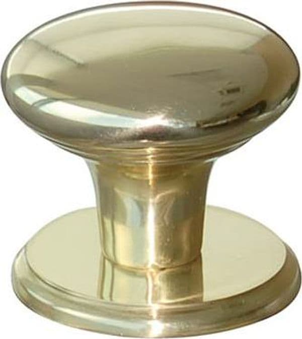 Pomolo per Portone Classic Cottali Ottone Lucido D.mm 70 Base D.mm 80
