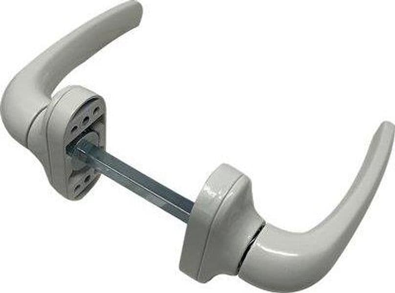 Maniglia per Porta Metallo Top Alluminio Vern Bianca Q8 - 2