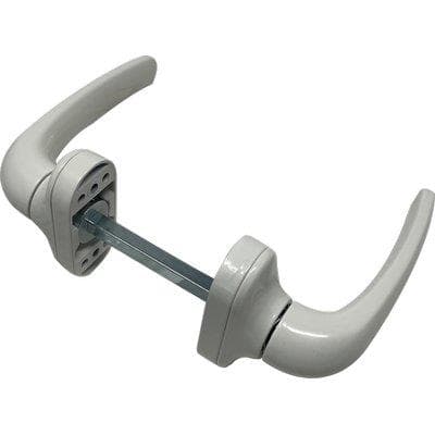 Maniglia per Porta Metallo Top Alluminio Vern Bianca Q8 - 2