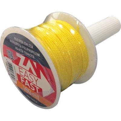 Filo Edilizia Giallo Fluo con Riavvolgitore Ppl 100 m 5 Pezzi - 2