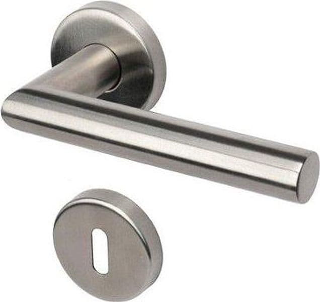 Maniglia Novanta Rosetta Foro Patent Cottali Acciaio Inox Satinato 2 Pezzi - 2