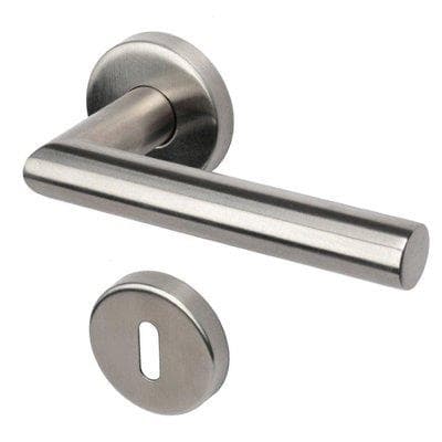 Maniglia Novanta Rosetta Foro Patent Cottali Acciaio Inox Satinato 2 Pezzi - 2