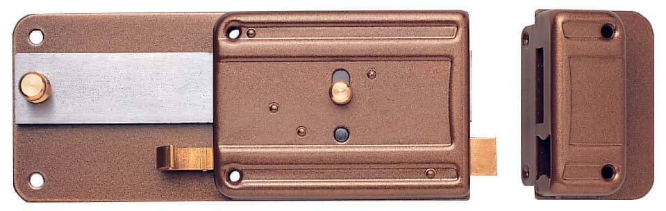 Ferroglietto Serratura Legno Appl. 6M+S Art. 340 E. 50 2 Pezzi Iseo - 2