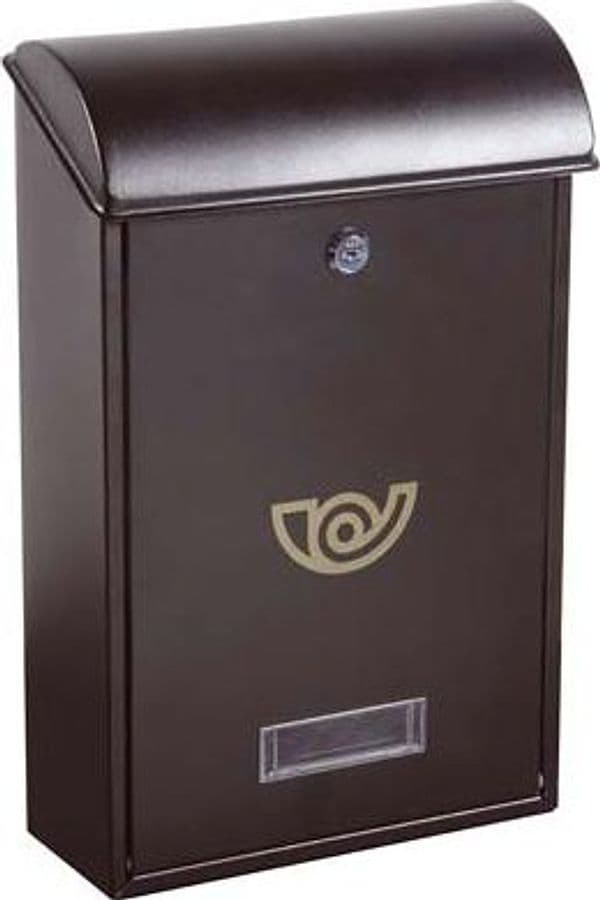 Cassetta Posta Villa Alubox Acciaio Vern Antracite Mm 250X100 H.mm 400